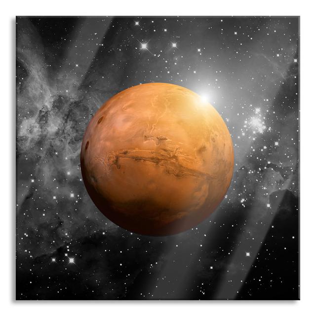 Glasbild Quadratisch | Wandbild Auf Echtglas | Planet Mars Im Universum | Inkl. Aufhängung Und Abstandshalter 2 Planet Mars im UniversumLQy17166 Persp on Productcaster.