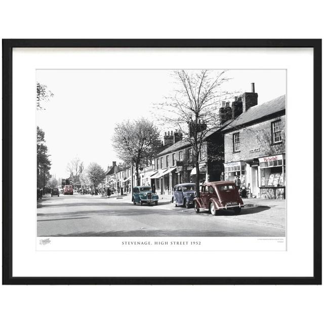 'Stevenage, High Street 1952' by Francis Frith - Picture Frame Photograph Print on Paper The Francis Frith Collection Size: 28cm H x 36cm W x 2.3cm D on Productcaster.