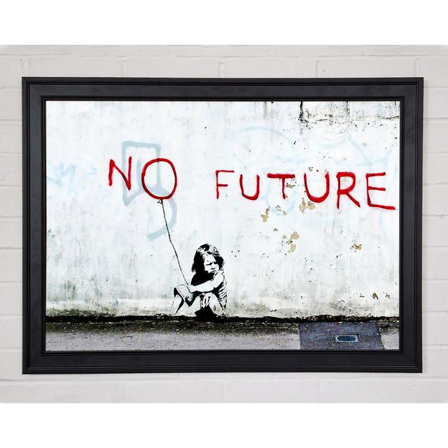 No Future Balloon Framed Print Happy Larry Size: 21cm H x 29.7cm W on Productcaster.