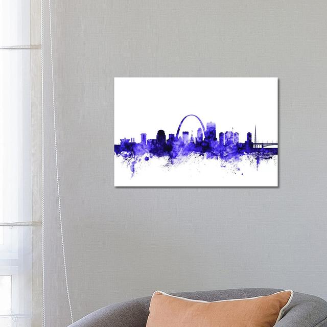 St. Louis, Missouri Skyline by Michael Tompsett - Wrapped Canvas Art Prints Latitude Run Size: 45.72cm H x 66.04cm W x 1.91cm D on Productcaster.