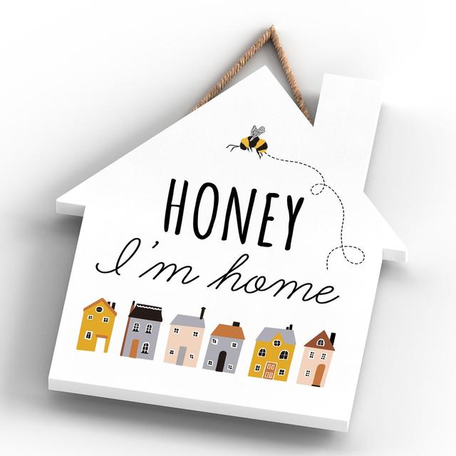 Bee Honey in Home Wall Décor Maturi Size: 18.5cm H x 16cm W x 0.9cm D on Productcaster.