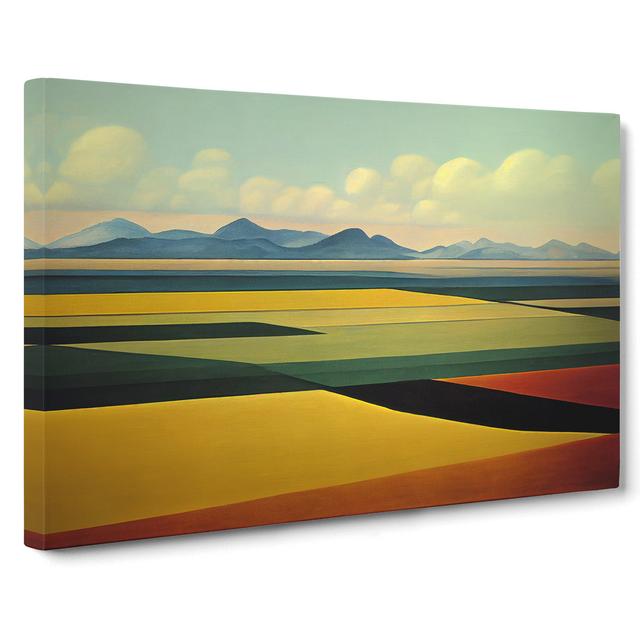 Fantastic Spring Meadow Landscape - Wrapped Canvas Painting Alpen Home Size: 50cm H x 76cm W x 3cm D on Productcaster.