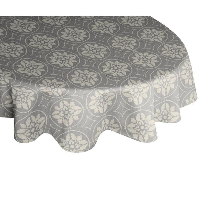 Heilwood Tablecloth Bloomsbury Market Size: 145cm W x 145cm L, Colour: Dark grey on Productcaster.