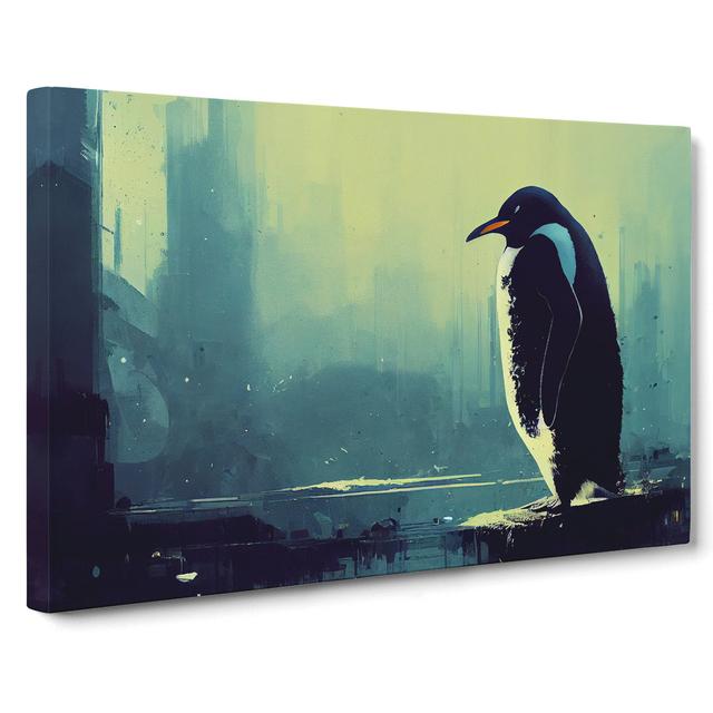 Penguin Art Painting - Wrapped Canvas Painting Latitude Vive Size: 40cm H x 60cm W x 3cm D on Productcaster.