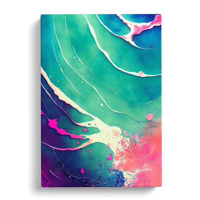 Seashell Splatter Vol.3 - Wrapped Canvas Graphic Art Metro Lane Size: 76cm H x 50cm W x 3cm D on Productcaster.