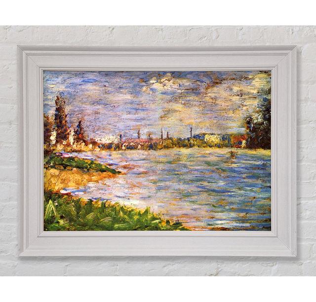 Seurat The Two Banks - Single Picture Frame Art Prints Rosalind Wheeler Size: 84.1cm H x 142.2cm W x 8cm D on Productcaster.