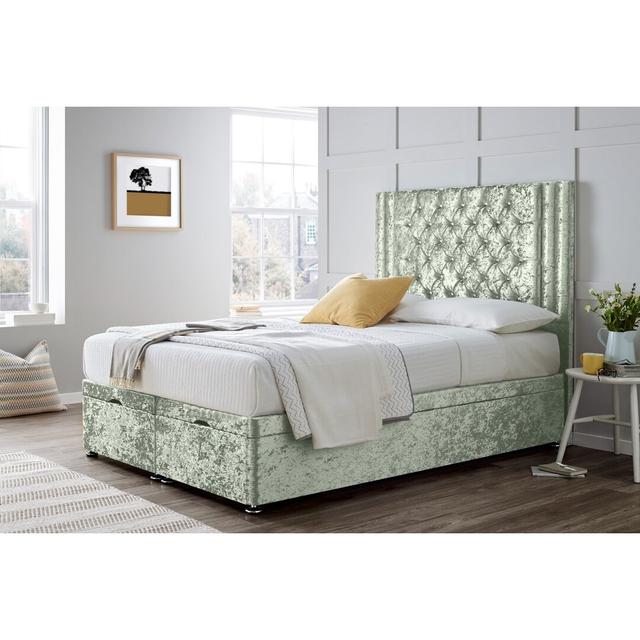 Glasgow Bed Without Headboard Wayfair Sleep Size: Small Double (4'), Colour: Grey on Productcaster.