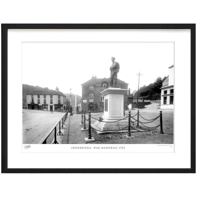 'Ironbridge, War Memorial 1925' by Francis Frith - Picture Frame Photograph Print on Paper The Francis Frith Collection Size: 40cm H x 50cm W x 2.3cm on Productcaster.