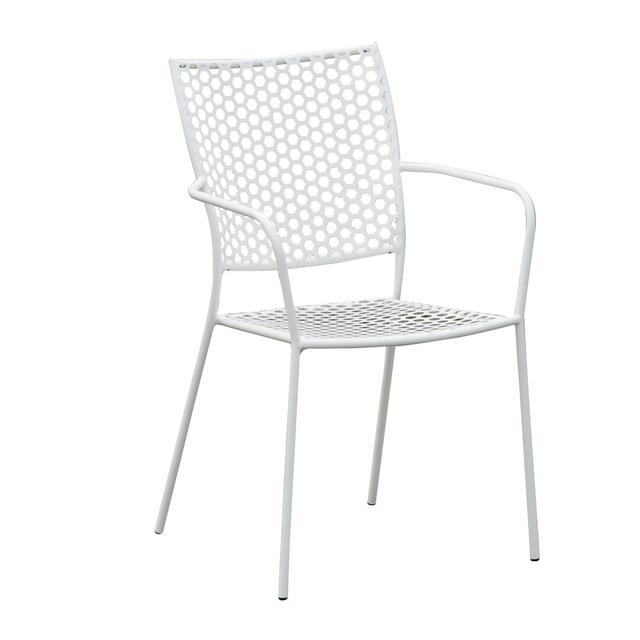 Blake Garden Chair Dakota Fields Colour: White on Productcaster.