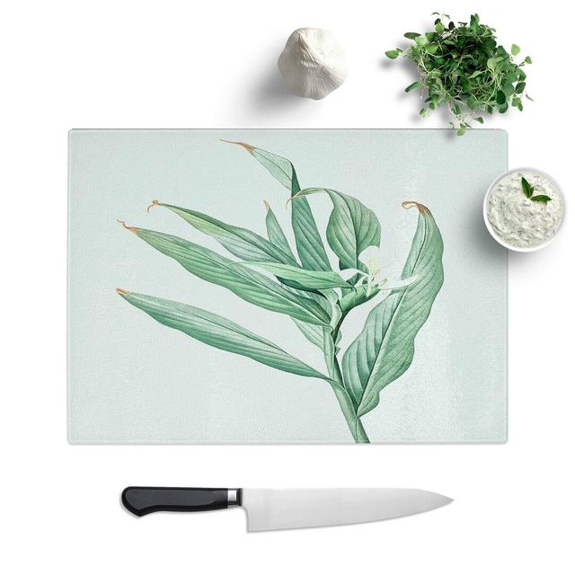 Tempered Glass White Garland Lily Flower by Pierre-Joseph Redoute Chopping Board East Urban Home Size: 28.5 cm W x 20 cm L on Productcaster.