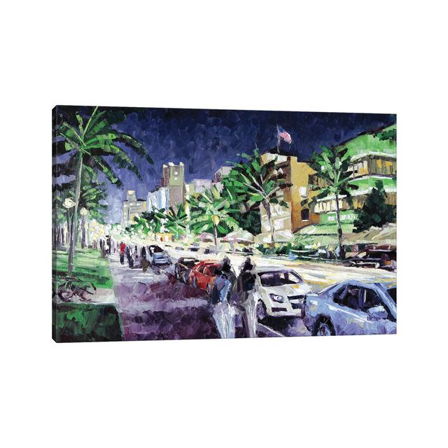 South Beach by Roger Disney - Wrapped Canvas Gallery-Wrapped Canvas Giclée ClassicLiving Size: 30.48cm H x 45.72cm W x 1.90cm D on Productcaster.