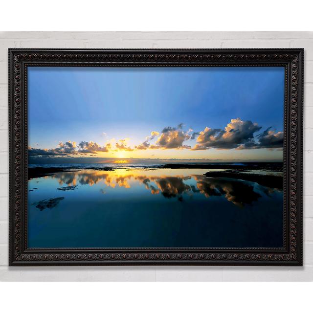 Silveren Reflection Lake Framed Print Highland Dunes Size: 29.1cm H x 42cm W on Productcaster.