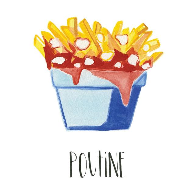 “Poutine” by Molly Rosner Painting Print on Canvas East Urban Home Size: 61 cm H x 61 cm W x 3.81 cm D on Productcaster.