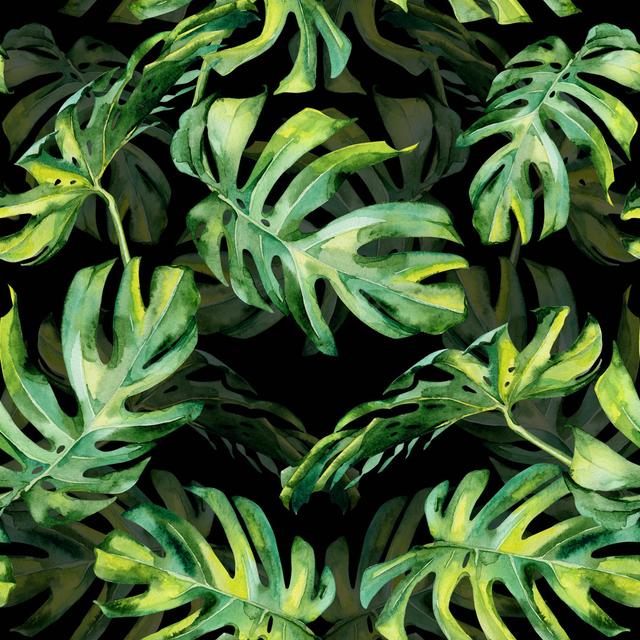 Tropical Leaves by Annaveroniq - Wrapped Canvas Painting 17 Stories Size: 51cm H x 51cm W on Productcaster.