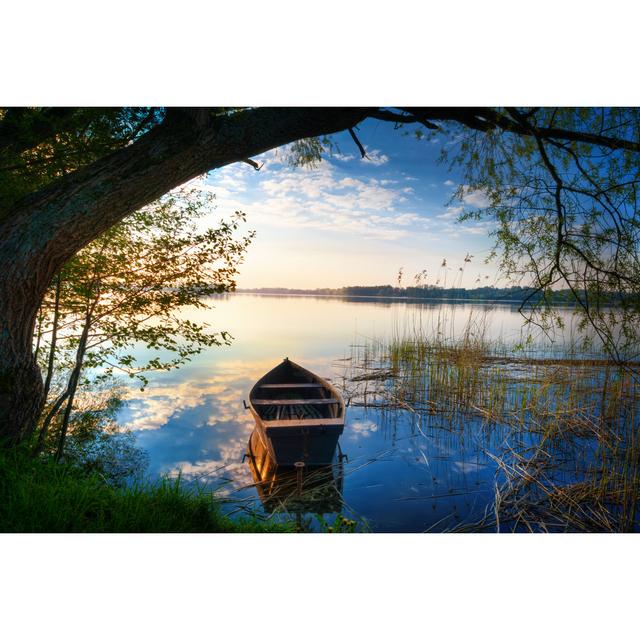 Selment Wielki Wooden Boat 2 - Wrapped Canvas Photograph Ebern Designs Size: 20"H x 30"W on Productcaster.