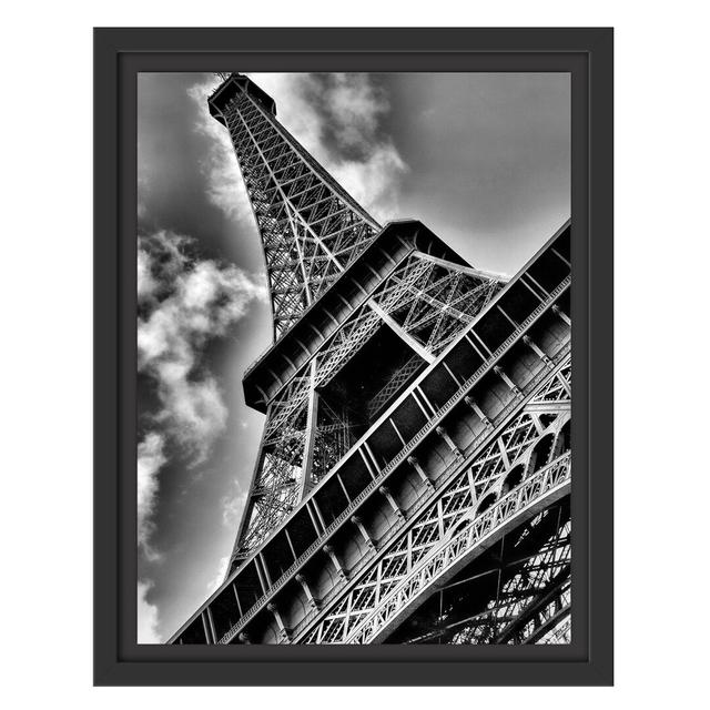 Gerahmtes Wandbild Gigantischer Eifelturm Paris East Urban Home Größe: 38 cm H x 30 cm B on Productcaster.