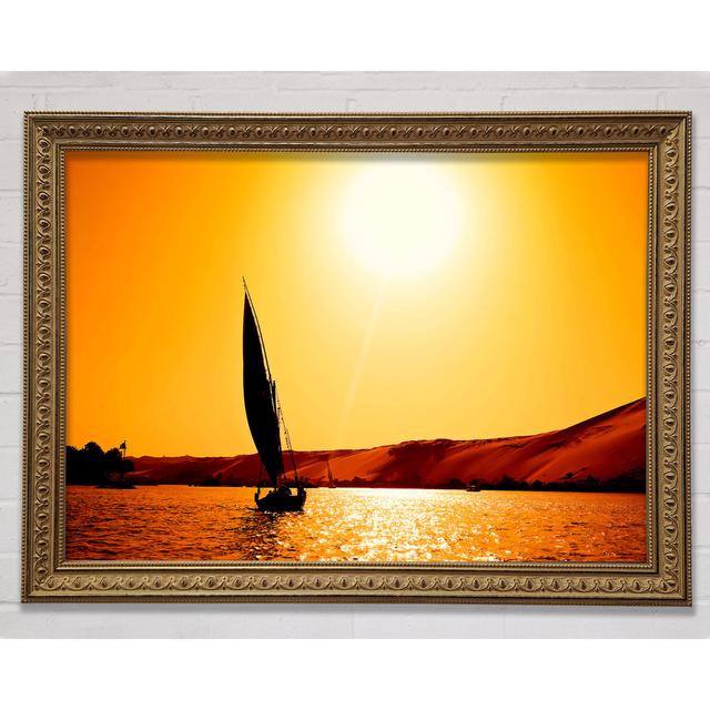 Sailing Towards The Sun Framed Print Bright Star Size: 29.7cm H x 42cm W x 3cm D on Productcaster.