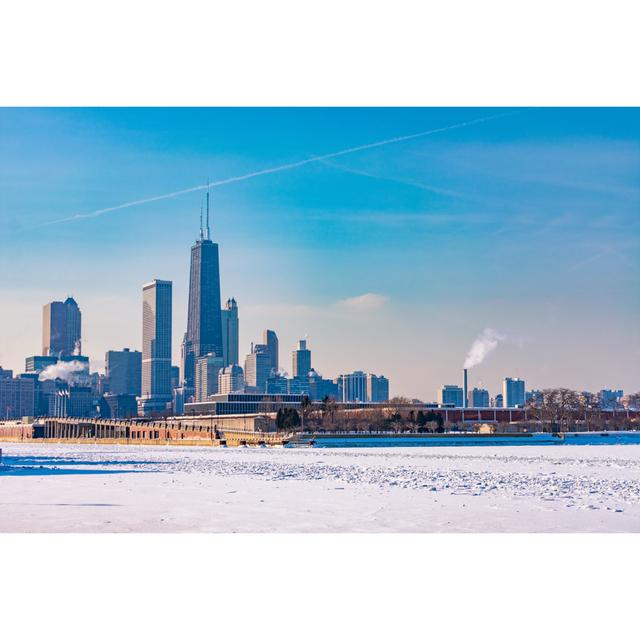 Chicago Skyline - Wrapped Canvas Photograph 17 Stories Size: 30cm H x 46cm W on Productcaster.