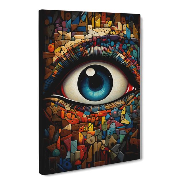 Eye Orphism - Print Marlow Home Co. Size: 60cm H x 40cm W x 3cm D on Productcaster.