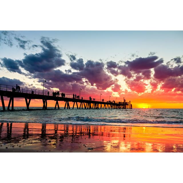 Iconic Glenelg Jetty House of Hampton Size: 81cm H x 122cm W x 3.8cm D on Productcaster.