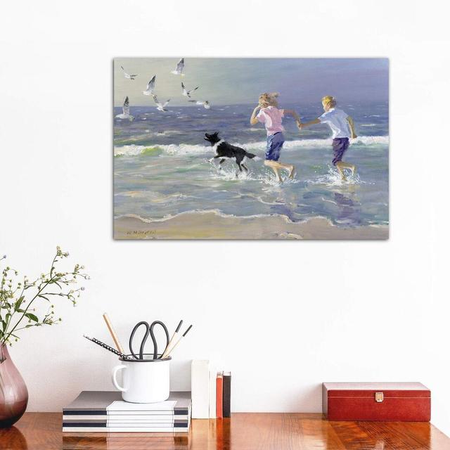 The Chase by William Ireland - Wrapped Canvas Painting Print House of Hampton Size: 45.72cm H x 66.04cm W x 1.91cm D on Productcaster.