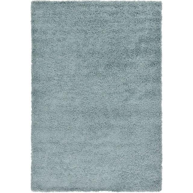 Clayhatchee California Shaggy Duck Egg Blue Rug Hashtag Home Rug Size: Rectangle 140 x 200cm on Productcaster.