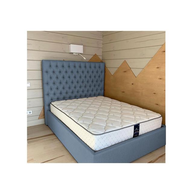 Deshler Upholstered Bed Frame Rosdorf Park Size: Super King (6'), Colour: Steel on Productcaster.