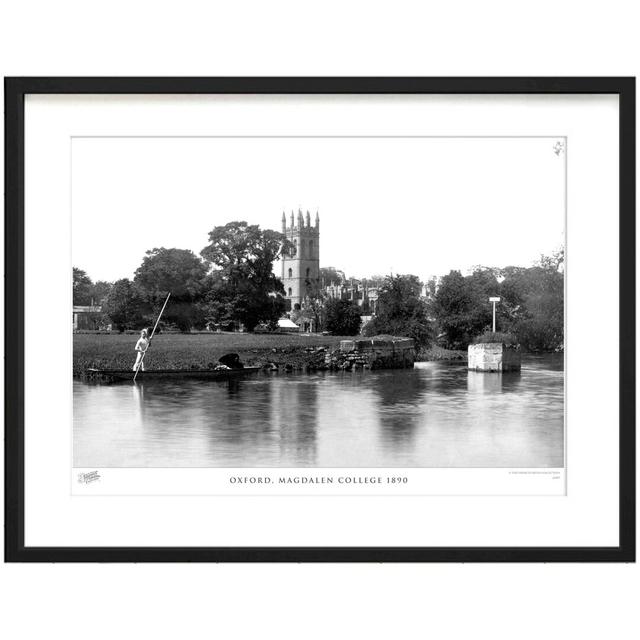 'Oxford, Magdalen College 1890' by Francis Frith - Picture Frame Photograph Print on Paper The Francis Frith Collection Size: 45cm H x 60cm W x 2.3cm on Productcaster.