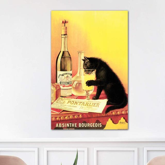 'Absinthe Bourgeois' Graphic Art on Wrapped Canvas Corrigan Studio Size: 101.6cm H x 66.04cm W x 3.81cm D on Productcaster.