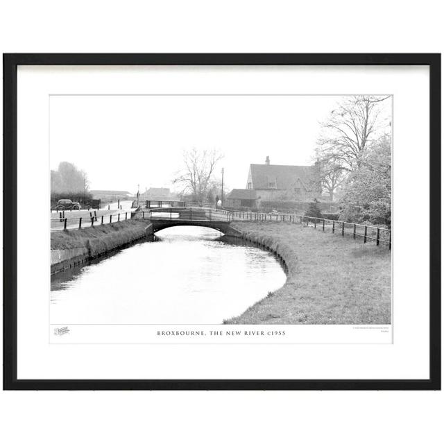 Broxbourne, The New River C1955 - Single Picture Frame Print The Francis Frith Collection Size: 28cm H x 36cm W x 2.3cm D on Productcaster.