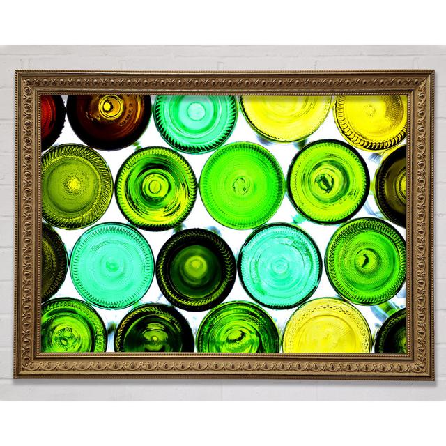 Wine Bottles Framed Print Bright Star Size: 21cm H x 29.7cm W x 3cm D on Productcaster.