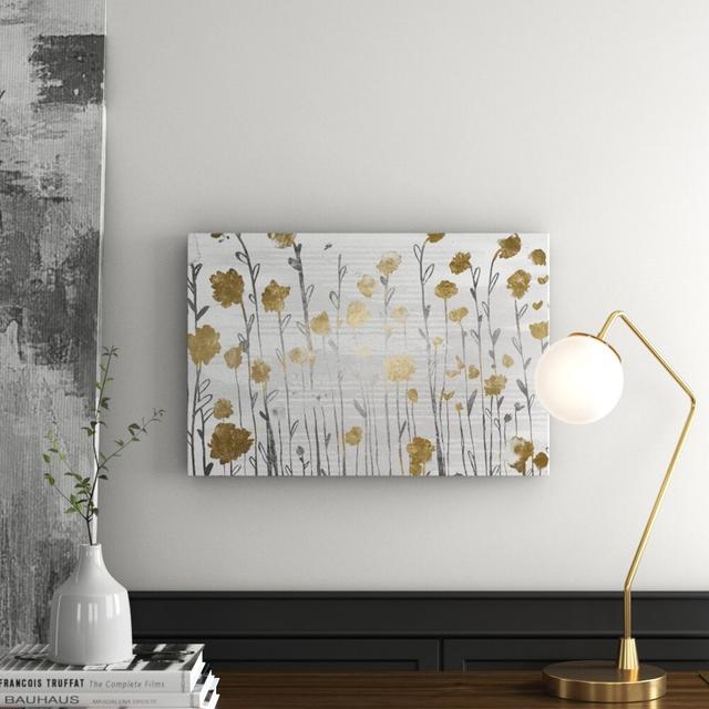 Floral Royal Garden - Painting Print on Canvas East Urban Home Size: 76cm H x 114cm W x 4cm D on Productcaster.