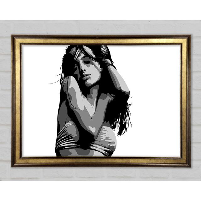 Female Beauty B N W - Print Brayden Studio Size: 84.1cm H x 118.9cm W on Productcaster.