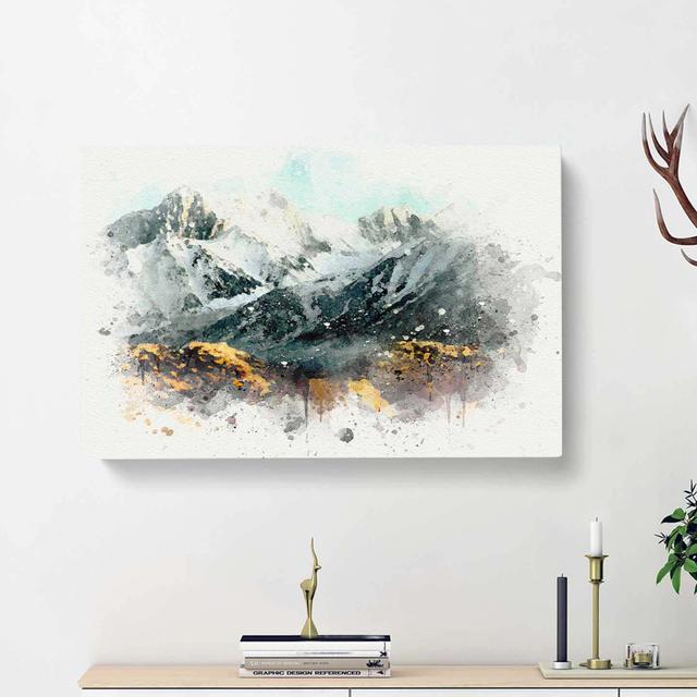 Road to the Mountains in California in Abstract - Wrapped Canvas Painting Print East Urban Home Size: 40cm H x 60cm W x 3cm D on Productcaster.