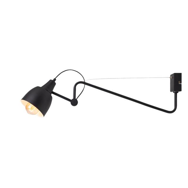 Choate 1-Light Swing Arm Lamp Brayden Studio Fixture Finish: Black on Productcaster.