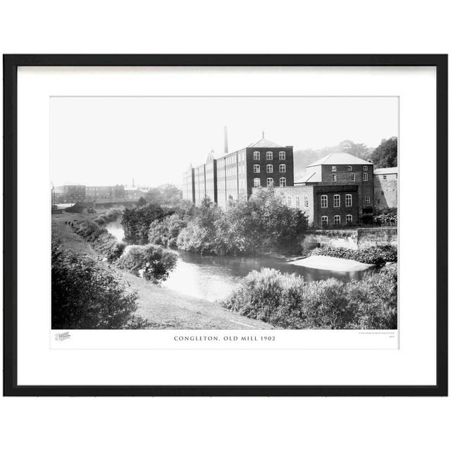 'Congleton, Old Mill 1902' by Francis Frith - Picture Frame Photograph Print on Paper The Francis Frith Collection Size: 28cm H x 36cm W x 2.3cm D on Productcaster.