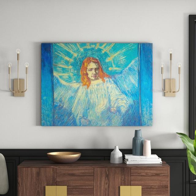 'Angel' by Vincent Van Gogh Painting Print East Urban Home Size: 90cm H x 120cm W x 1.8cm D on Productcaster.