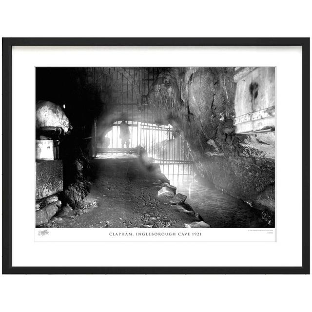 'Clapham, Ingleborough Cave 1921' - Picture Frame Photograph Print on Paper The Francis Frith Collection Size: 40cm H x 50cm W x 2.3cm D on Productcaster.