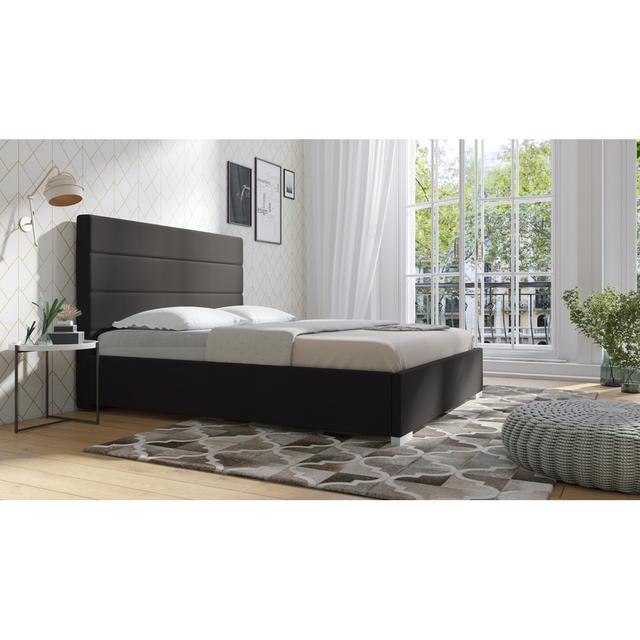 Stannards Upholstered Ottoman Bed Fairmont Park Colour: Graphite, Size: Super King (6') on Productcaster.