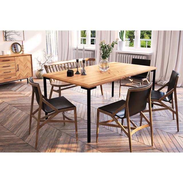 Thoren Rectangular Dining Table Gracie Oaks Size: H78 x L170 x W90cm on Productcaster.