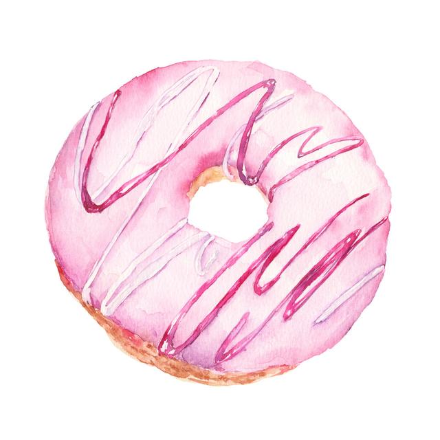 Donut von Elvira_G - Gemälde auf Leinwand ModernMoments Größe: 61 cm H x 91 cm B x 3,8 cm T on Productcaster.