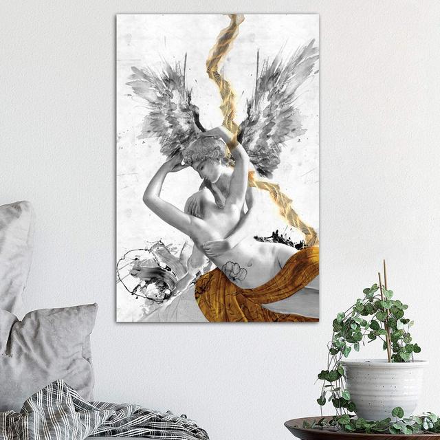 Cupid's Kiss by Caroline Wendelin - Wrapped Canvas Print Astoria Grand Size: 66.04cm H x 45.72cm W x 3.81cm D on Productcaster.