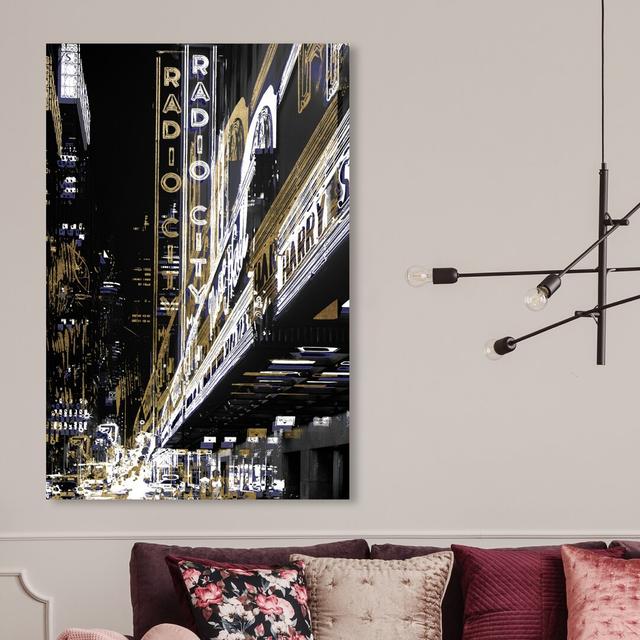 'Radio City Music Hall' Graphic Art on Wrapped Canvas East Urban Home Size: 114.3 cm H x 76.2 cm W on Productcaster.