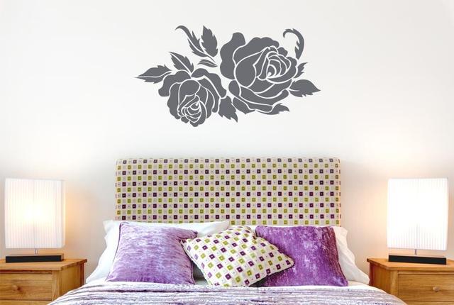 Plants & Flowers Wall Decal 17 Stories Colour: Burgundy, Size: Large on Productcaster.