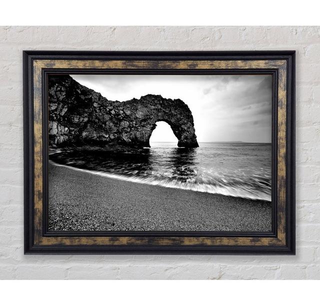 Gateway To The Ocean B N W - Print Bright Star Size: 84.1cm H x 142.2cm W x 8cm on Productcaster.