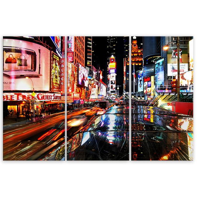 Canvas Print Times Square New York Ebern Designs Size: 60cm H x 90cm W on Productcaster.