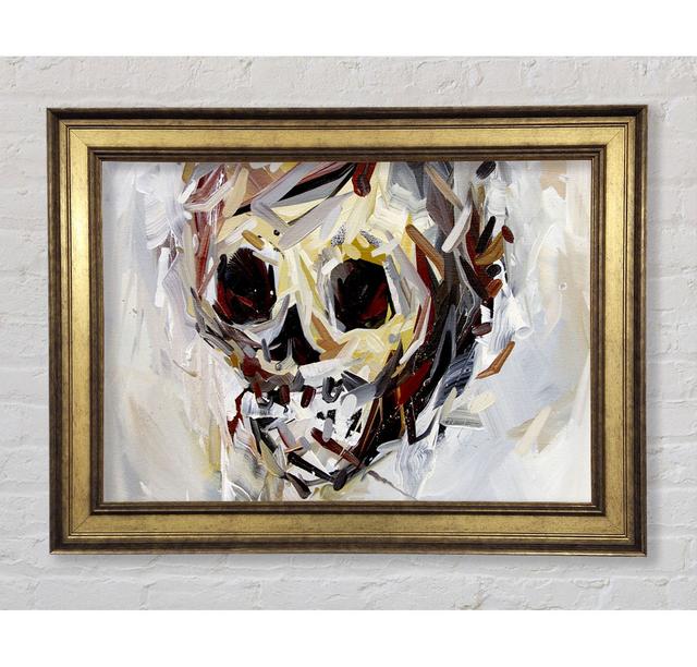 Skull Face Framed Print Bright Star Size: 84.1cm H x 142.2cm W x 8cm D on Productcaster.