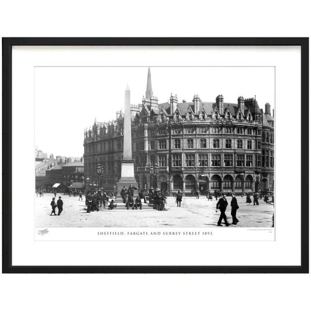 'Sheffield, Fargate and Surrey Street 1893' by Francis Frith - Picture Frame Photograph Print on Paper The Francis Frith Collection Size: 40cm H x 50c on Productcaster.