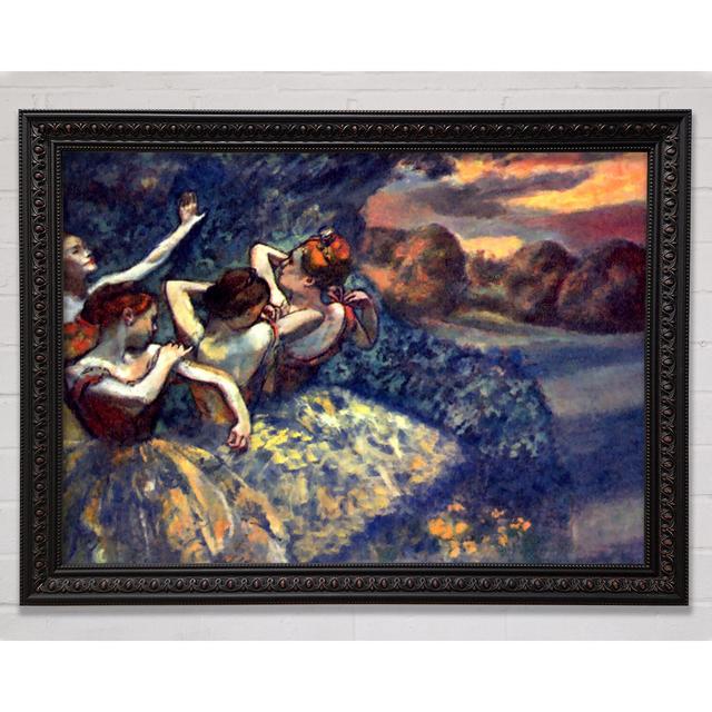 Gerahmtes Leinwandbild Degas Four Dancers Rosalind Wheeler Größe: 29,7 cm H x 42 cm B on Productcaster.