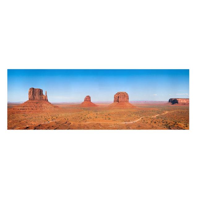 Sprawling Colorado Plateau - Wrapped Canvas Graphic Art Print East Urban Home Size: 200cm L x 70cm W x 2cm D on Productcaster.